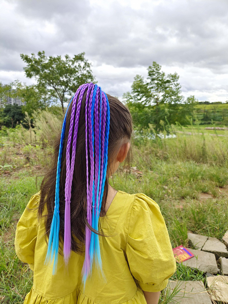 1 pçs novas meninas perucas co - Kids Outdoor Decor avaliação e preço